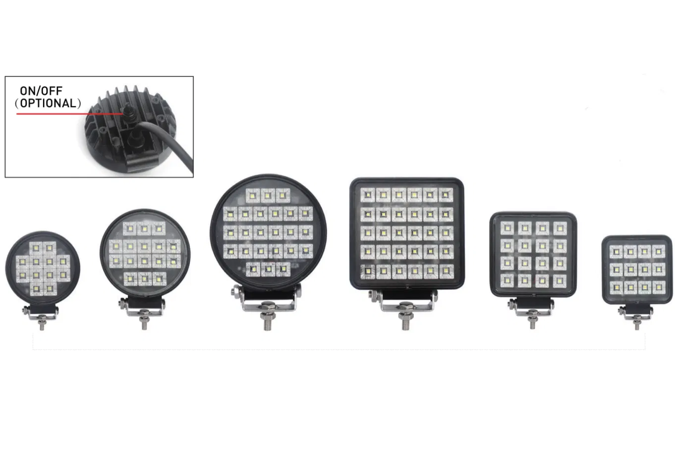KOWK03 series worklight seen from the front