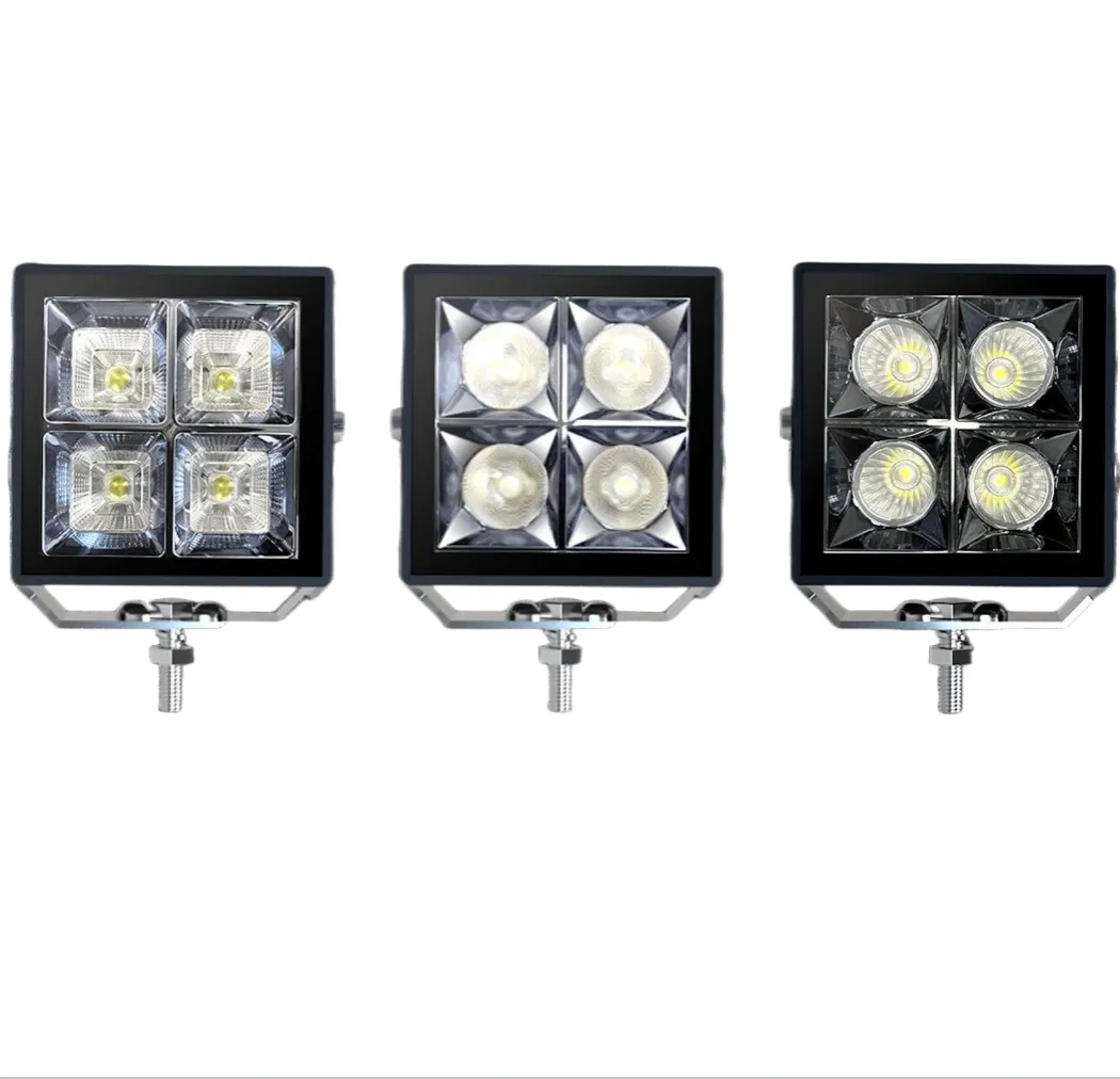 KOWK1040 series driving light from the front showing the 4 inch lens and aluminium housing