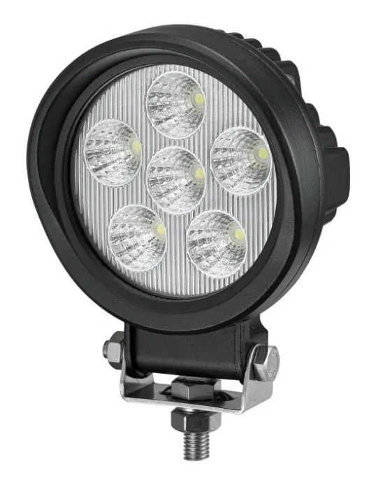KOWK117 round worklight seen from the front with visible lens and housing