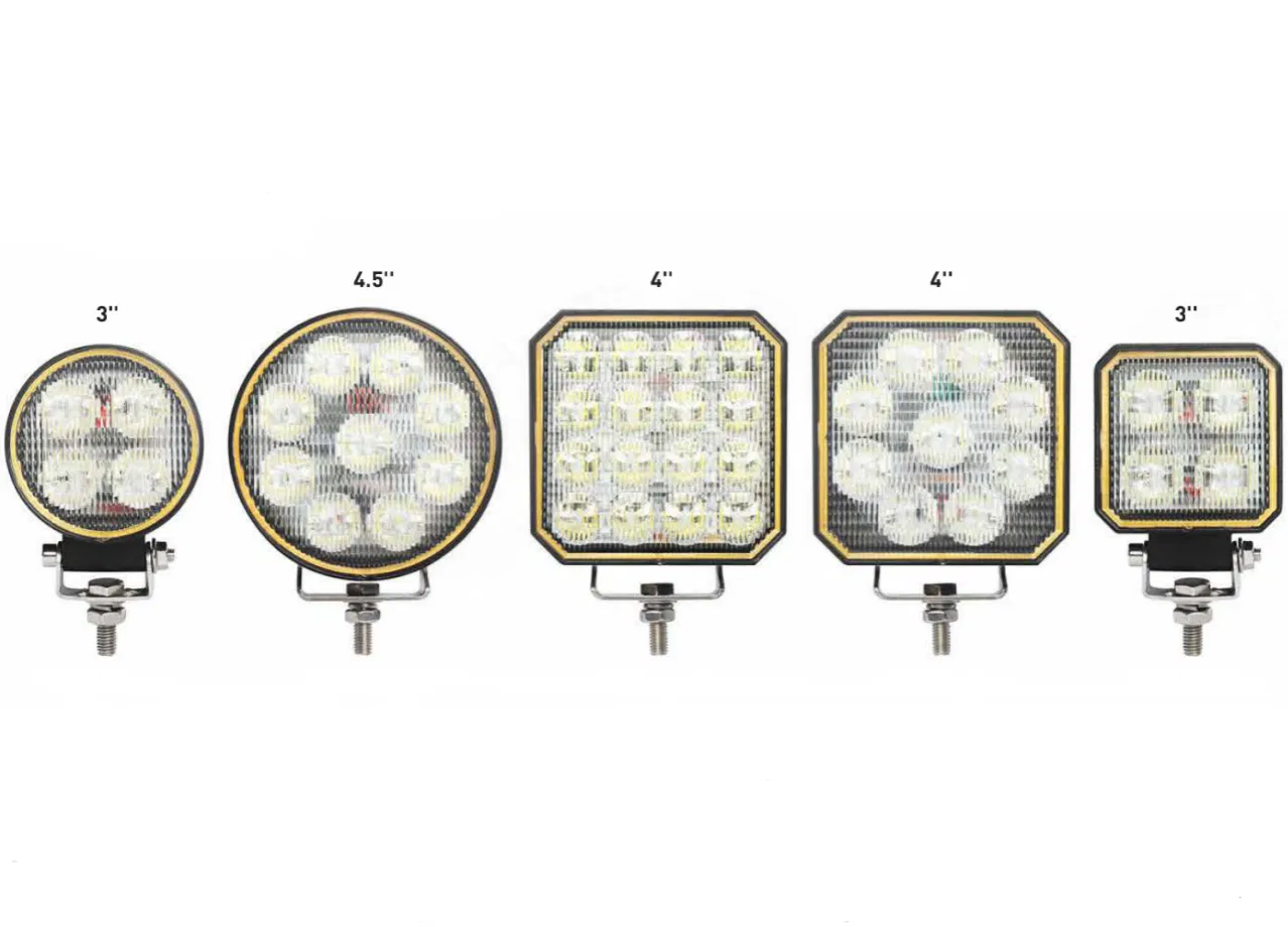 KOWK20 series worklight mounted on a vehicle with the lens facing forward