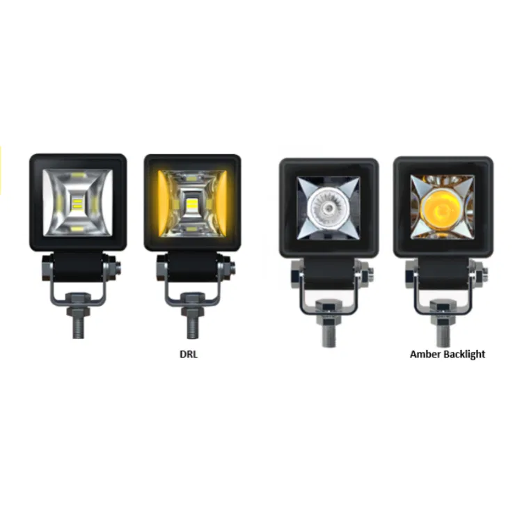 KOWK900 series 2 inch driving light viewed from the front with visible optics