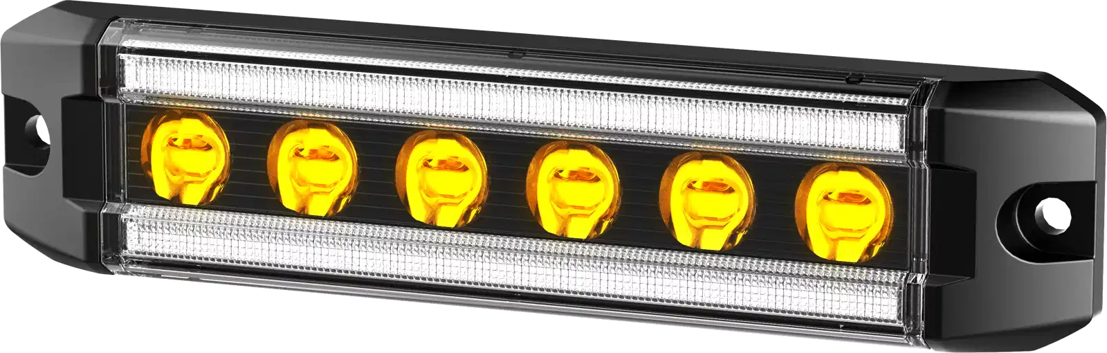 W102 position light mounted on a trailer side with yellow and white LEDs