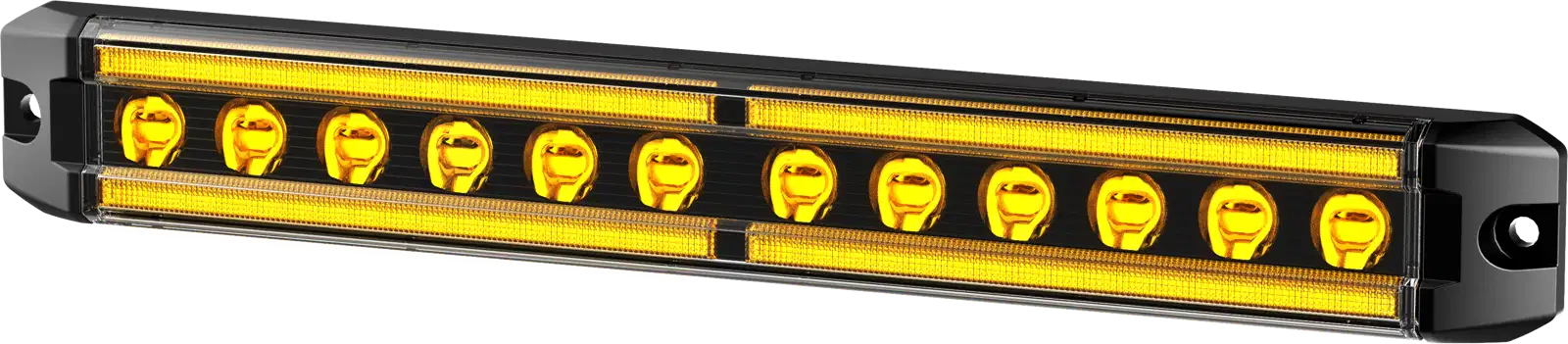 W103 position light with dual yellow lines viewed from the front