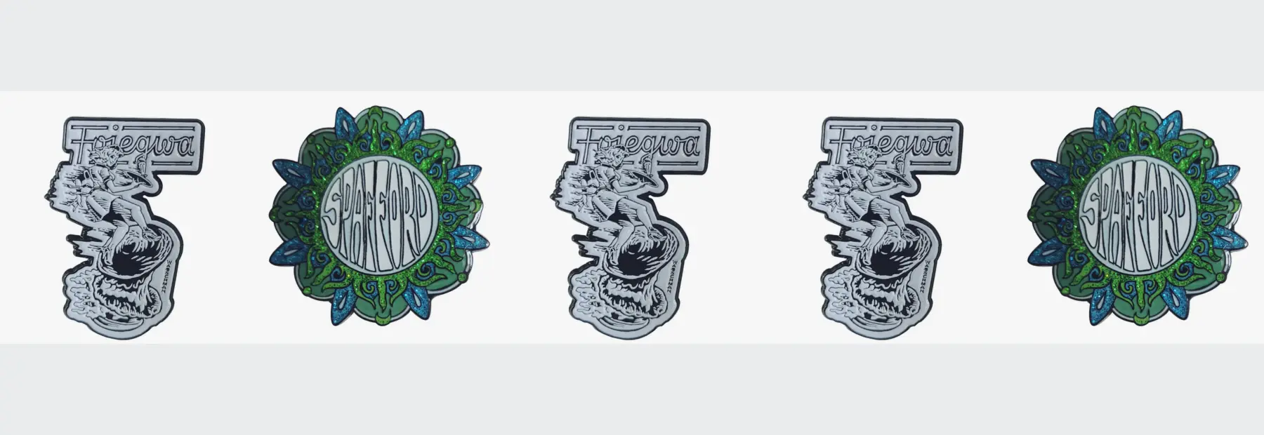 Soft Enamel Pins made to customer artwork