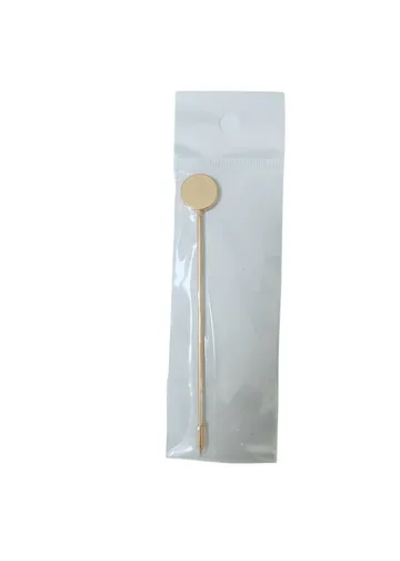 Gold stick pin sealed in a clear poly bag ready for shipping