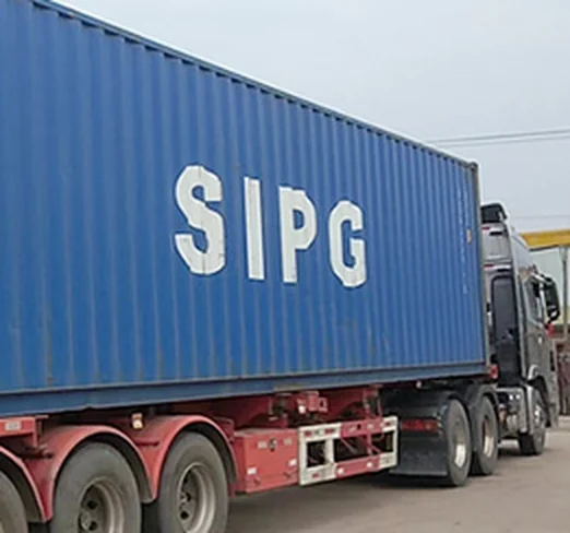 Container being loaded with Kunda garden products for export
