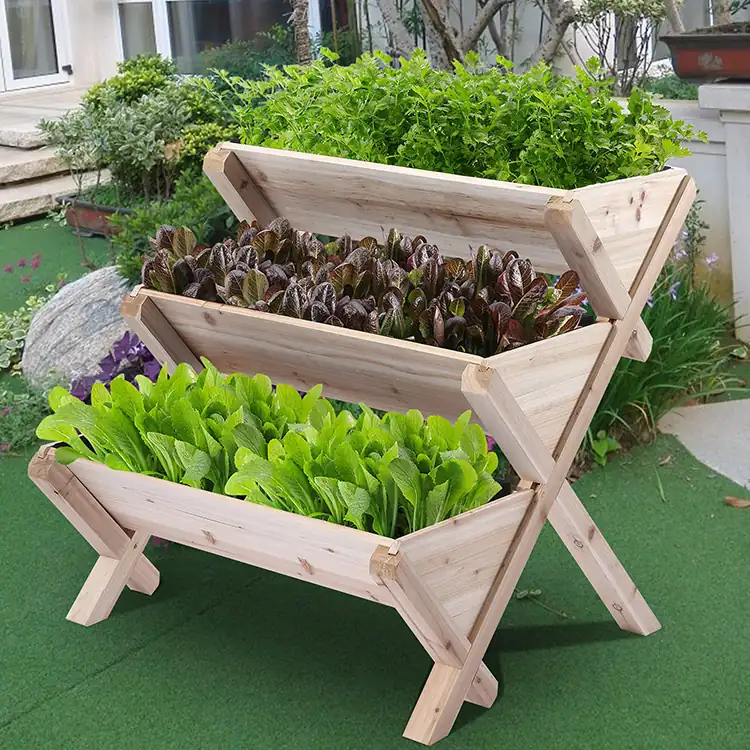 Wooden Raised Garden Bed KGFP6102 view 3