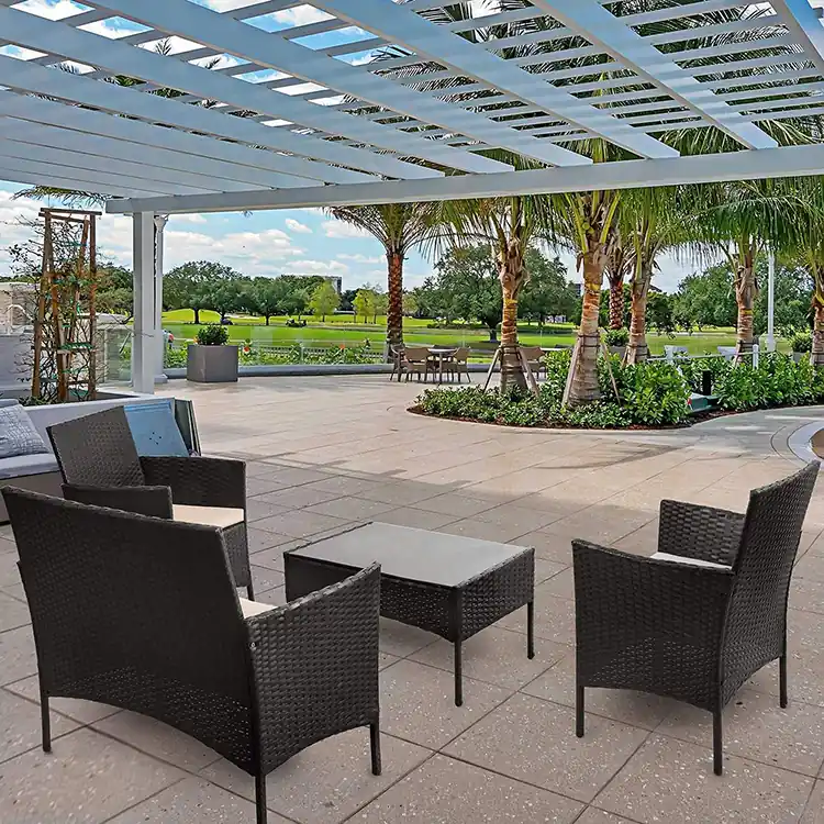 Patio Rattan Chair KGFS001 view 4