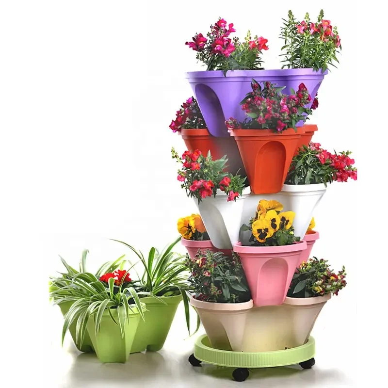 Plastic Flowerpot KGFP1212 - Plastic Planters made by Kunda