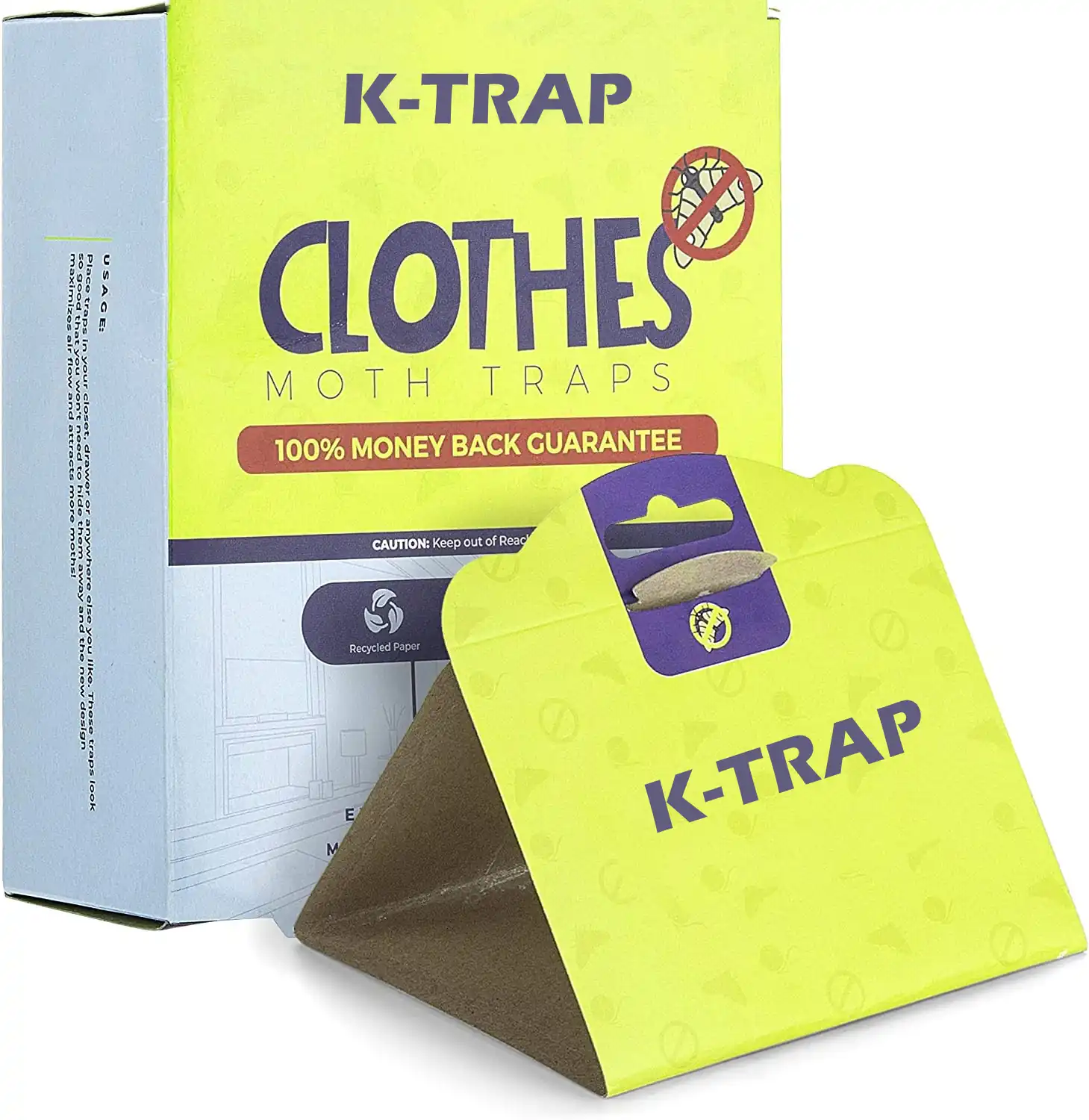 Cloth Moth Glue Trap With Pheromones - NRTG027C, in use