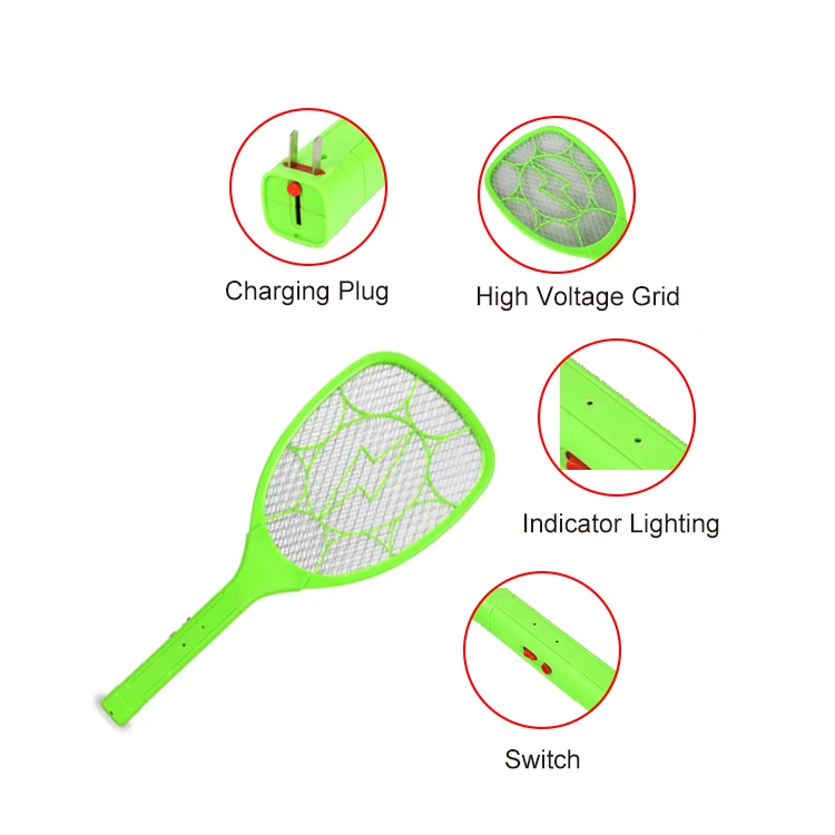 Mosquito Killer Racket Fly Swatter - KDMS004, packaging and pack detail