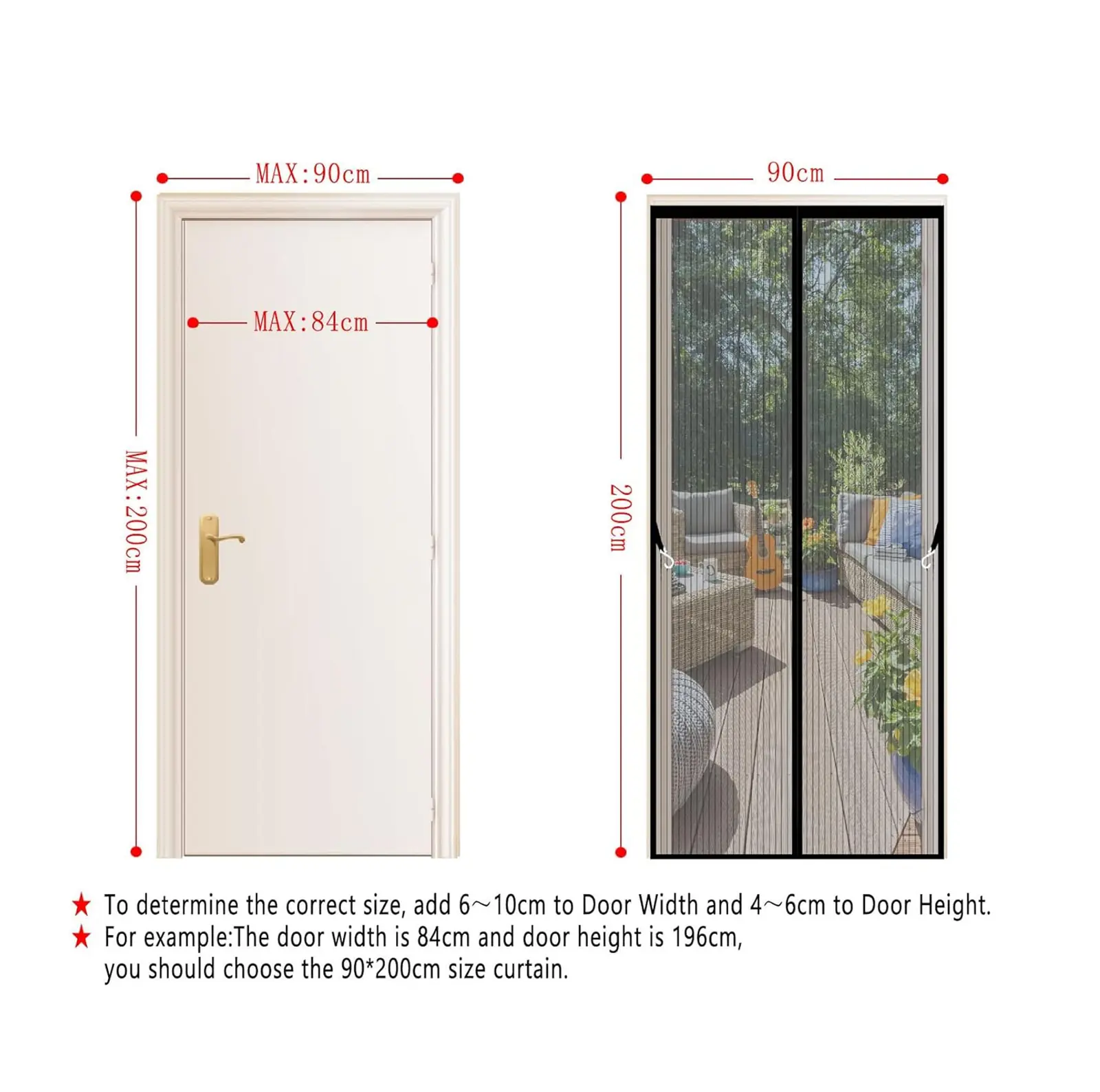 Anti - Mosquito Curtain For Door - KDPT103, in use
