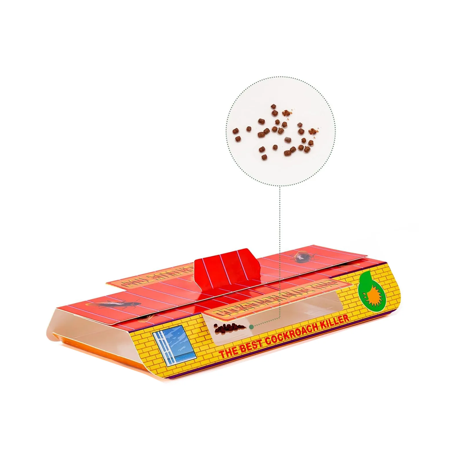 Cockroach House Glue Trap - NRTG016, alternate angle