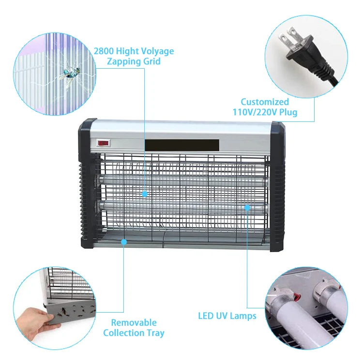 Effective UV LED Mosquito Repellent Lamp - KDML020, in use