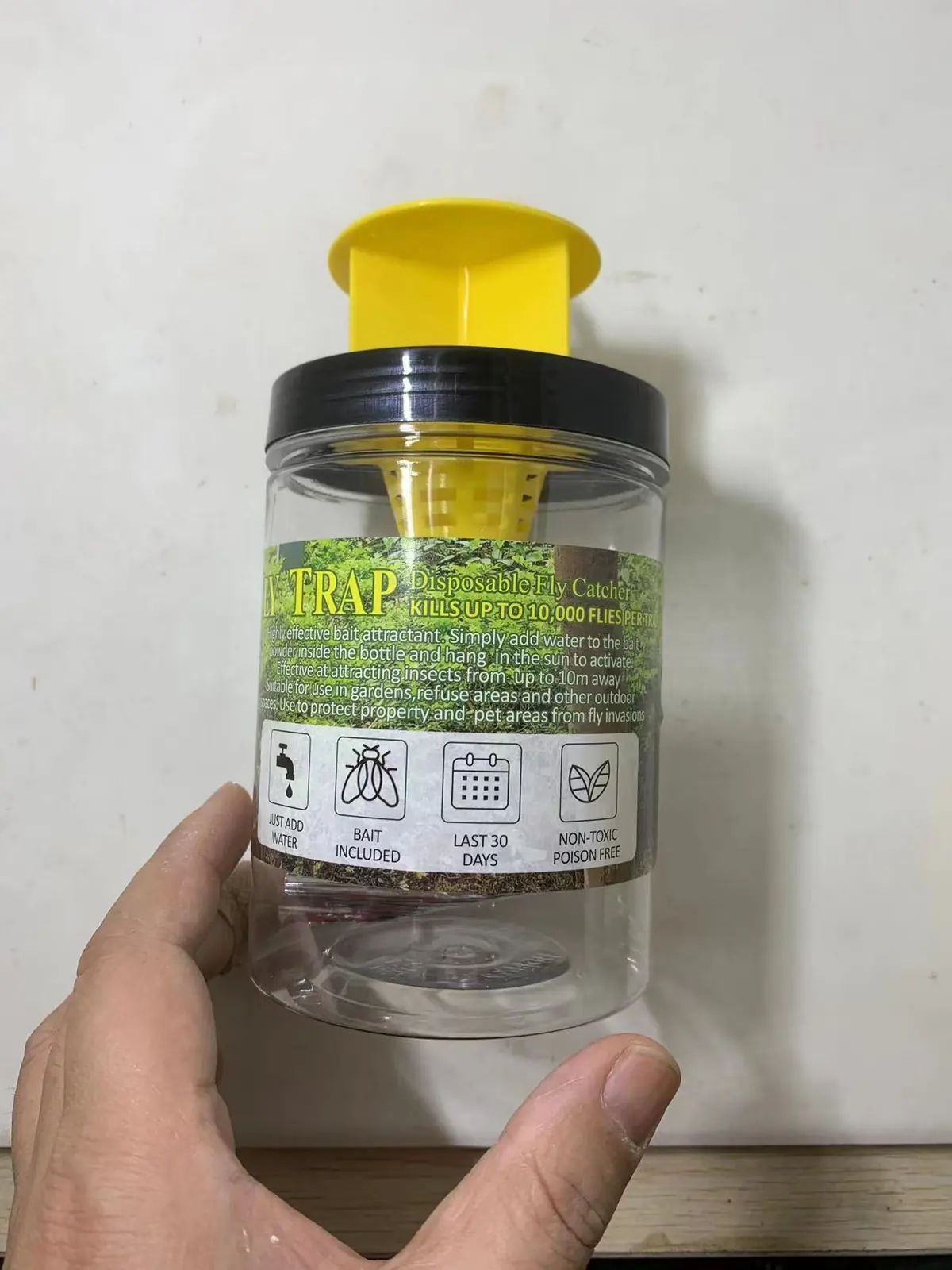 Fly Catcher Bottle - NRFT010, in use