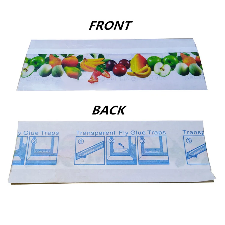 Fruit Image Window Fly Sticker Glue Trap - NRTG026, in use