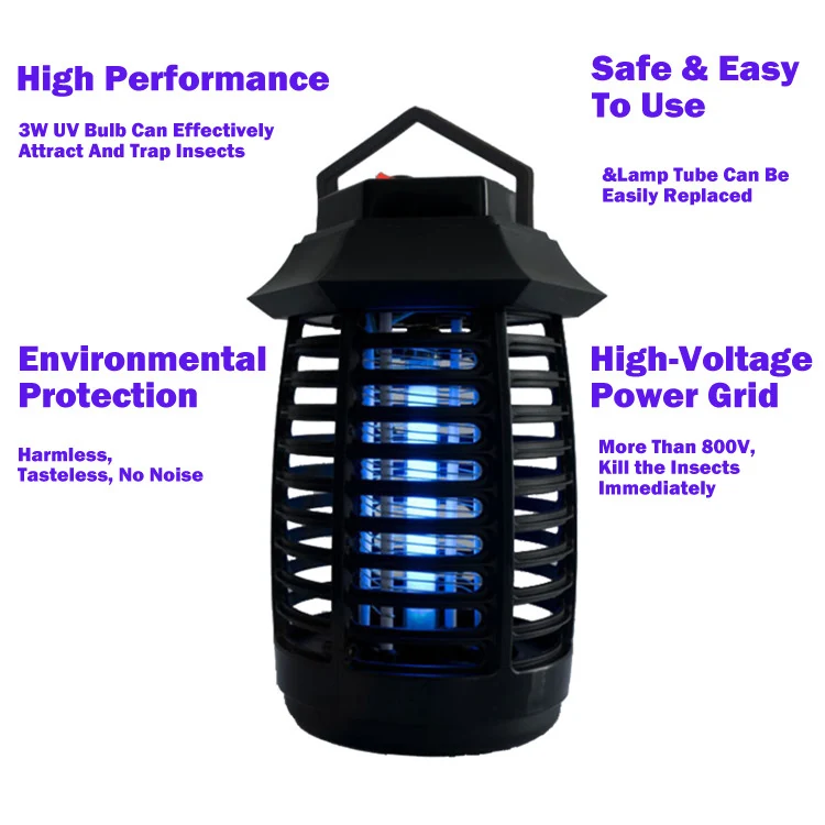 Lantern Mosquito Killer Lamp - KDML014, in use