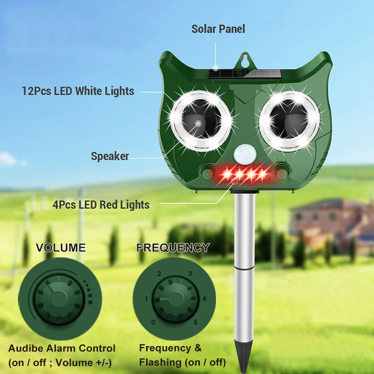 PIR Burglar Alarm Ultrasonic Animal Repeller - KDPS023, packaging and pack detail