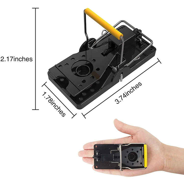 Plastic Mouse Snap Trap - NRTP006 - 1, in use