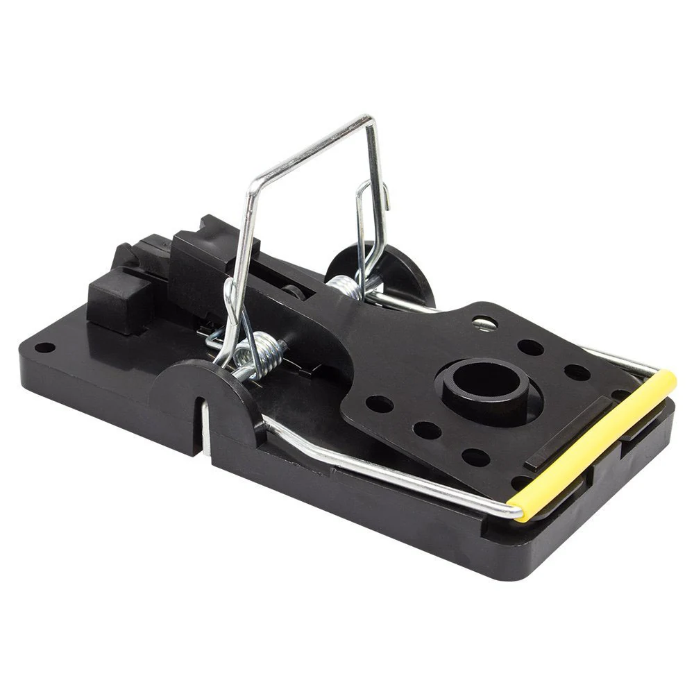 Plastic Rat Snap Trap - NRTP006 - 2, in use
