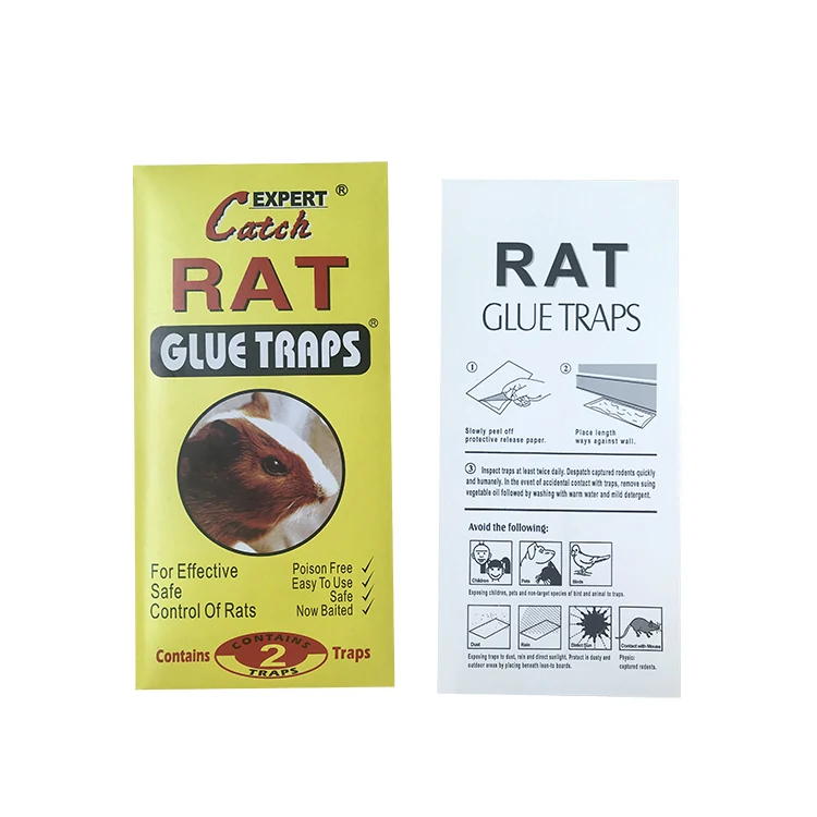 Rat Glue Board Trap with Release Paper - NRTG008, in use