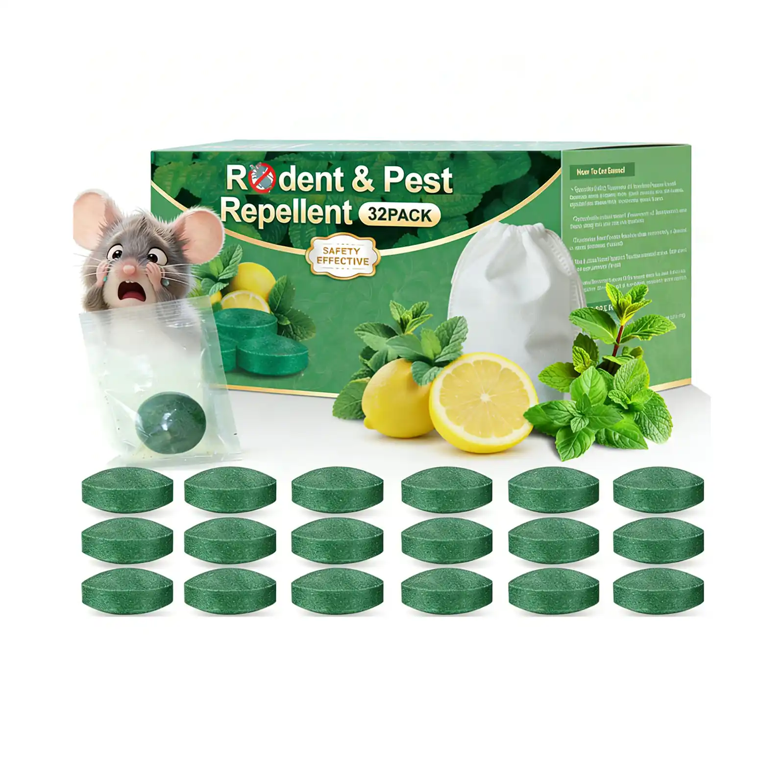 Rat Repellent Pills - KDRP001, packaging and pack detail
