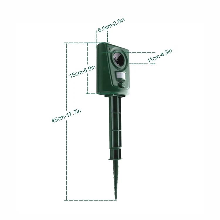 Solar Power Ultrasonic Drive Animals Pests Repeller - KDPB028, packaging and pack detail