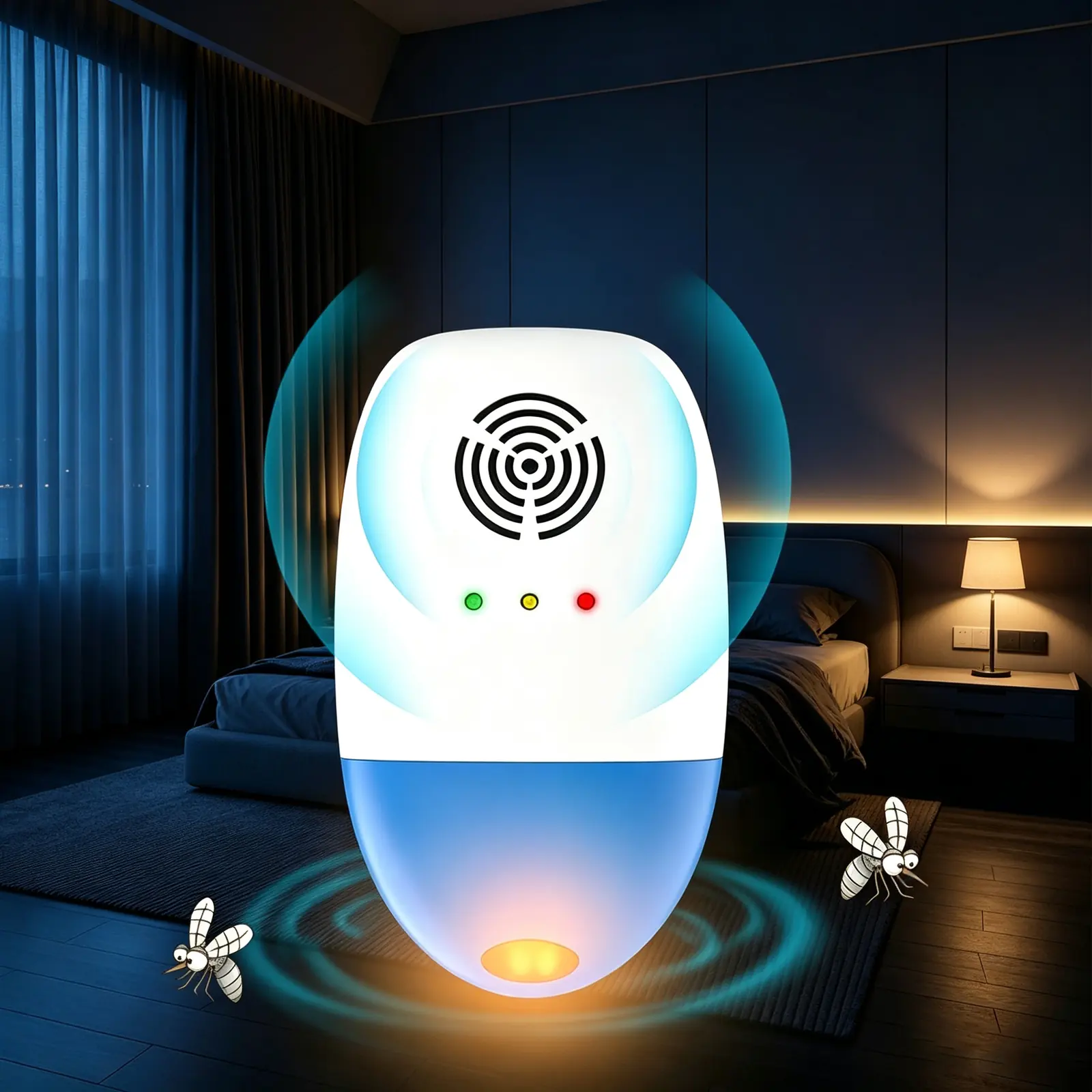 Ultrasonic Pest Repellent - KDPT106, size reference
