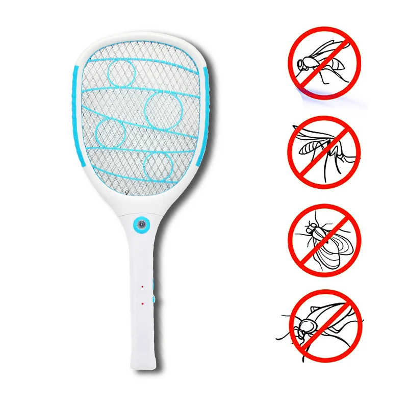 USB Rechargeable Electric Swatter With Led Light - KDMS009, detail view