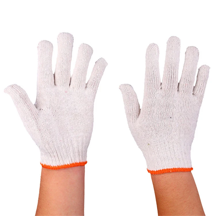 White Cotton Gloves - KDGL102, in use