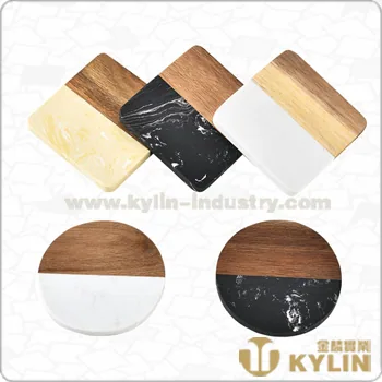 Marble & Wood Coaster JL-COA013-C