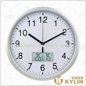 Plastic Clock with Thermometer JL-CLK007-D