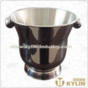 SS Ice Bucket with Ear Ring JL-ICE003-D