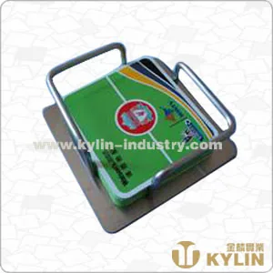 Stainless Steel Rectangular Coaster Set JL-COA010-A
