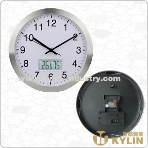 Wall Clock with Hygrometer JL-CLK011-E