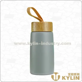 Water Bottle with Wood Lid JL-WB007-C11