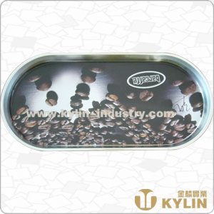 square metal tray