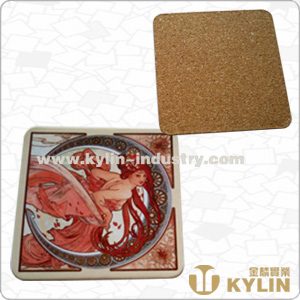 square cork coaster