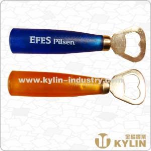 bottle opener with plastic handle
