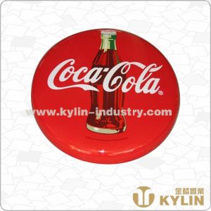 coke metal sign