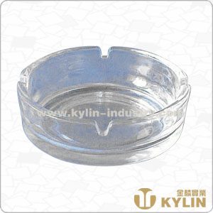 round glass ashtray