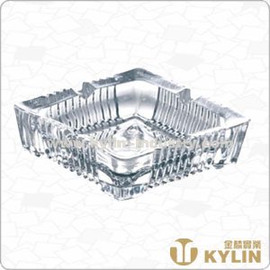 rectangular glass ashtray