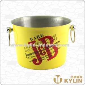 SS ice bucket with handle