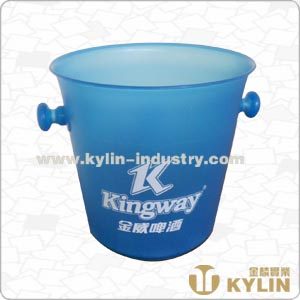 plastic ice bucket with ear handle