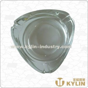 heart glass ashtray