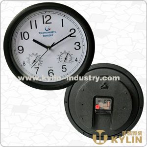 wall clock with hygrothermograph