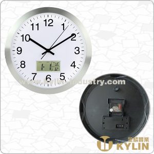 clock with thermometer