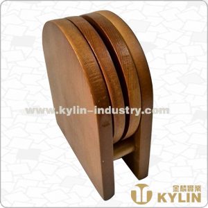 wooden coaster set