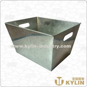 square tin ice bucket