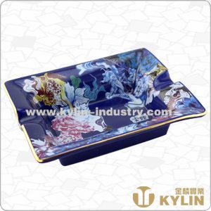 colorful ceramic ashtray